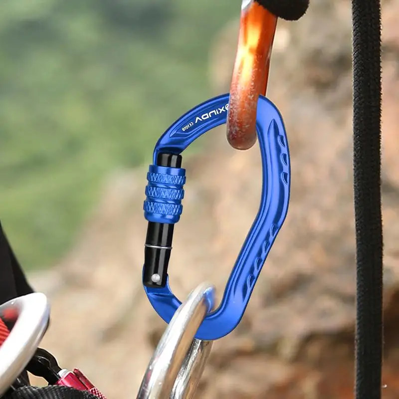 

High Quality Fast Hanging Carabiner Outdoor Climbing Equipment Safety Buckle Probe Mountaineering Hook Lock Wholesale