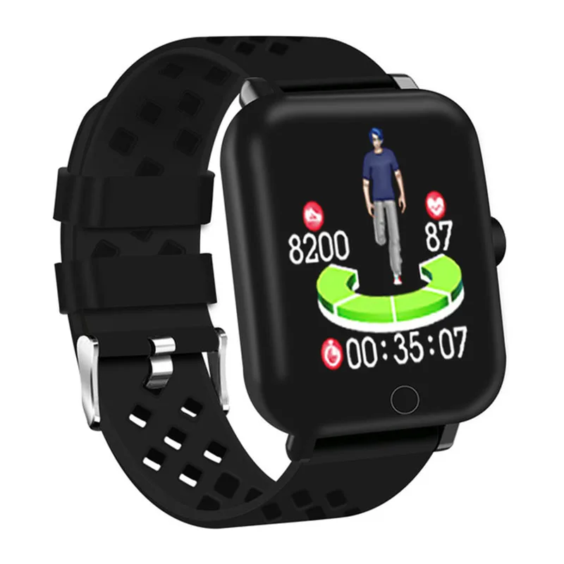 

DM06 Smart Bracelet 1.3 inch OLED Screen IP68 Waterproof Fitness Heart Rate Monitor Smart Watch Wristband for Android iOS