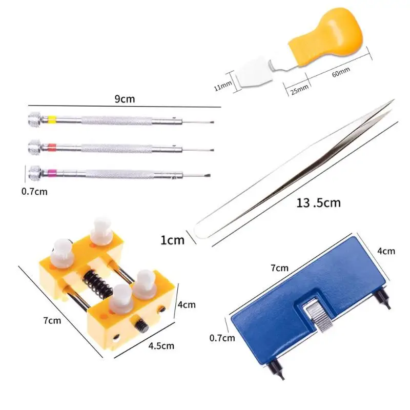 7 шт./компл. Pro задней крышки часов чехол открывалка для снятия батареи инструмент для ремонта часов комплект