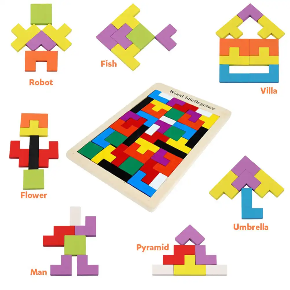 tetris wooden puzzle toy