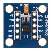 Светодиодный модуль GY-298 ADXL346Z ультра низкая мощность цифровой модуль датчика акселерометра светодиодный свет заменить