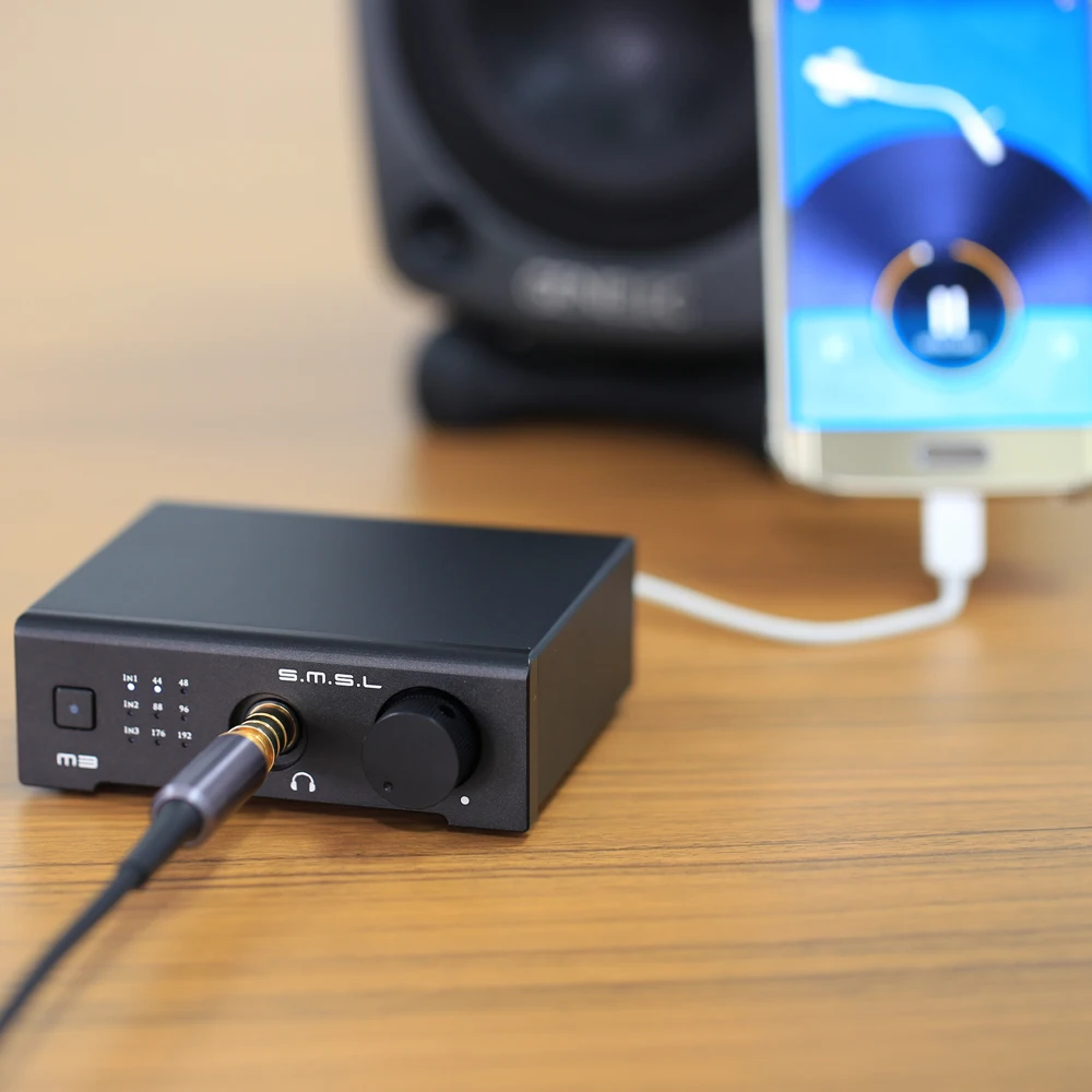 SMSL M3 HiFi усилитель для наушников USB DAC AMP Многофункциональный оптический