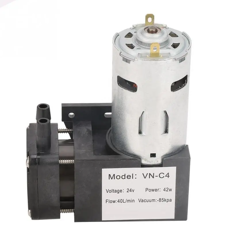 DC24V Oilless вакуумный насос для газового воздуха 85 кПа поток 40л/мин низкий уровень