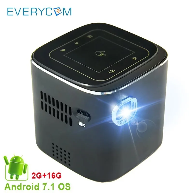 

Mini DLP Projector Android Pocket LED Video Projector For Full HD 1080P With WiFi Bluetooth Battery Beamer Home Theater Cinema