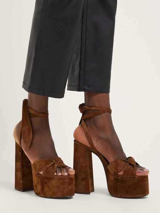 

moraima snc 2019 New Fashion Woman Summer Shoes T-stage Show Shoes High Platform Super High Heels Black Brown Party Sandals
