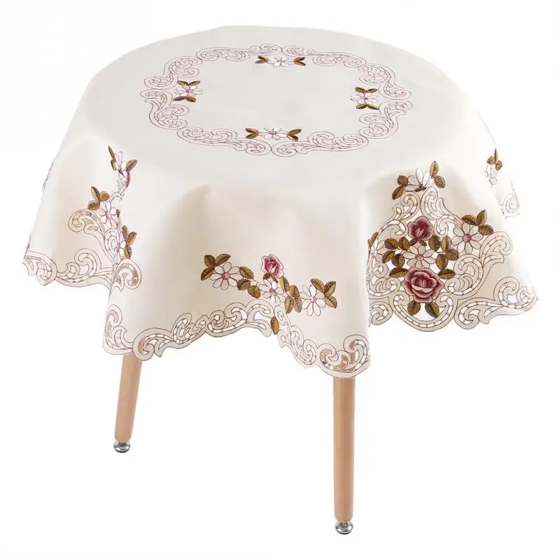

European Jacquard Table Cloth Table Cover Round/Square/Rectangle European Embroidery Tablecloth Table Floral Runner Decor