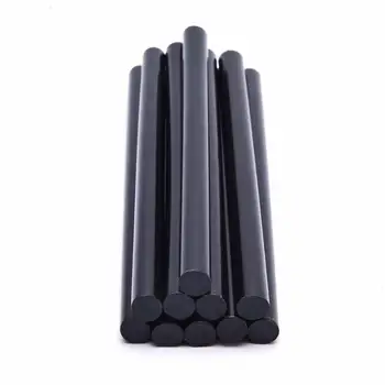 

PW TOOLS 10pcs 10*185mm Hot Melt Glue Sticks Non-Toxic Black For Heat Glue Gun High Viscosity Adhesive Repair Tool Hand Tools