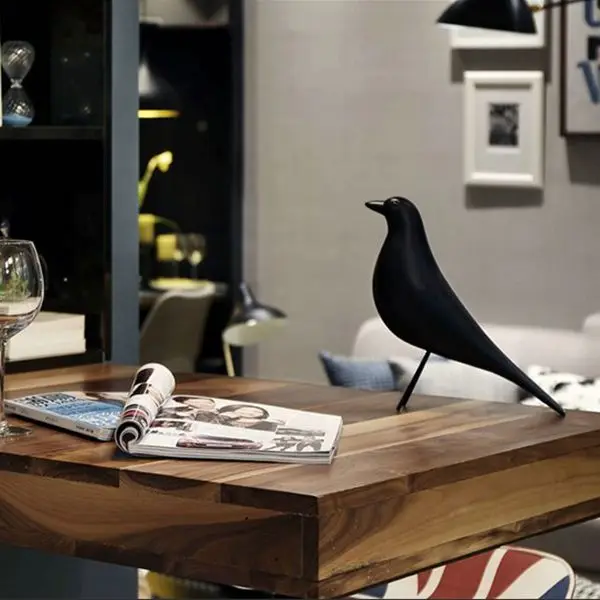 Resin Craft Bird Figurine Statue Office Ornaments Sculpture Home Decoration Accessories Bird Sculpture black Resin Craft Bird Figurine Statue Office Ornaments Sculpture Home Decoration Accessories Bird Sculpture black