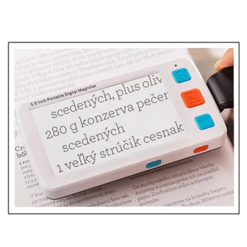 

5 Inch Lcd Modes Low Vision Portable Digital Video Magnifier Microscope Handheld Electronic Visual Aids For Reading Aid(Uk Plu
