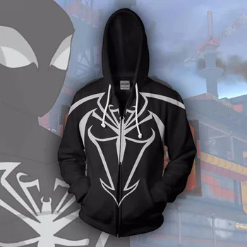 

Unlimited Symbiote Sper-Man 3D zipper hoodie unisex sweatshirt men's hooded hoodie BIANYILONG brand custom autumn new