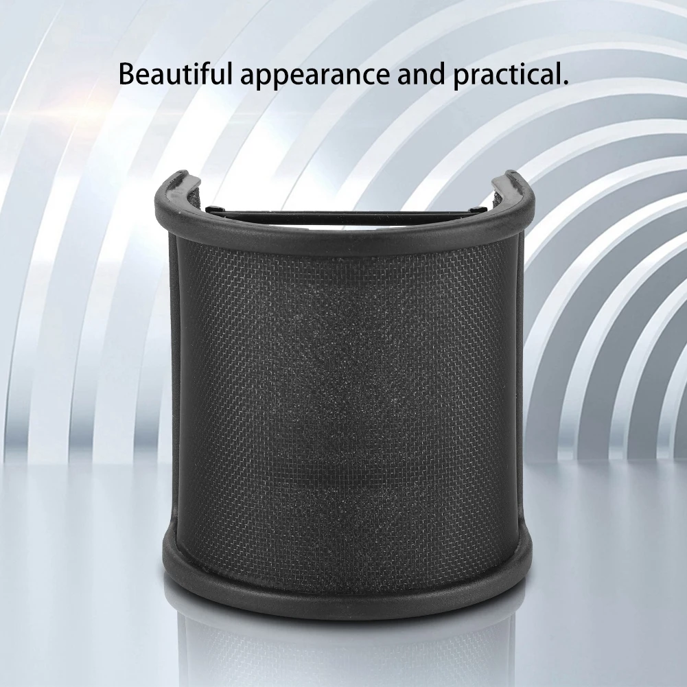 

Small Multi-layer U-shaped Microphone Recording Studio Pop Shield Mic Filter Mask Hot