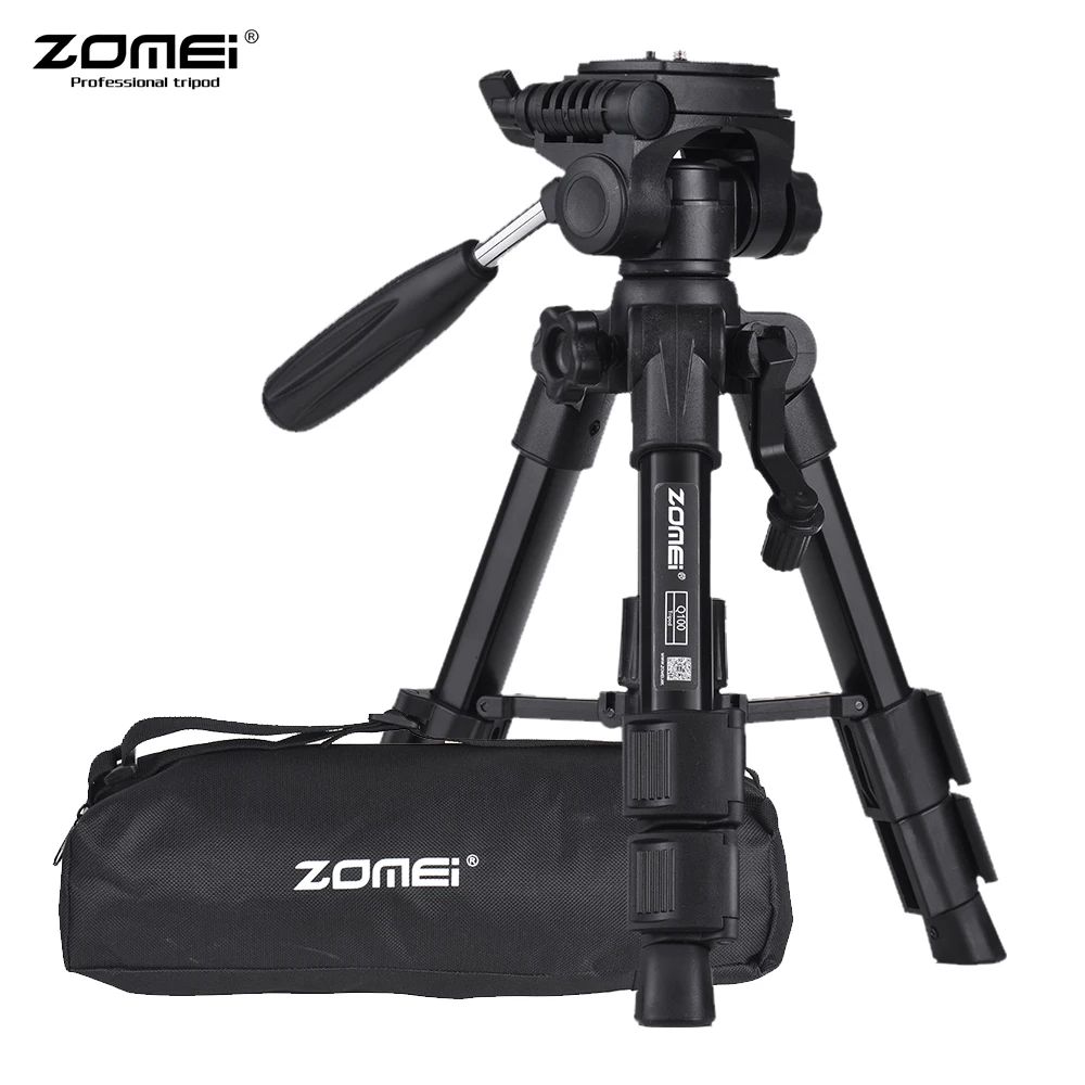 Легкий алюминиевый мини штатив ZOMEI Q100 52 см/20 дюймов для камеры дорожный с