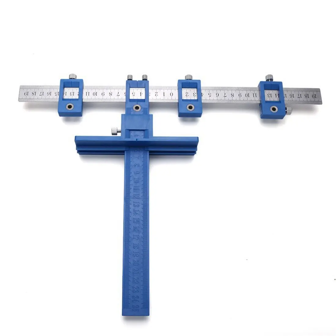 

HLZS-Cabinet Hardware Jig True Position Tool Fastest And Most Accurate Knob & Pull Jig Wood Drilling Dowelling Hole Saw Master