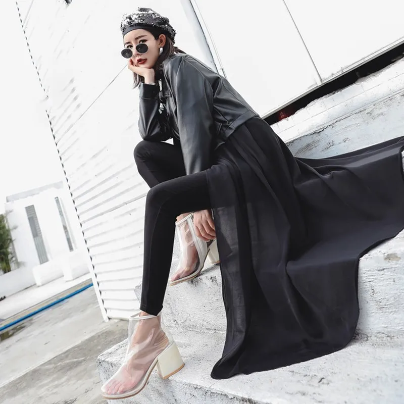 TWOTWINSTYLE pu кожаные куртки для женщин с длинным рукавом плюс толстый Корейский