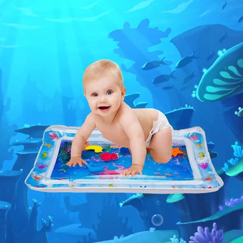 Мультяшный детский водный игровой коврик надувной утолщенный ПВХ для океана