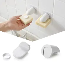 Ванная комната настенный мыло держатель поглотитель удар дренаж для мыла коробка присоска бытовой инновационный магнит мыльница Прямая