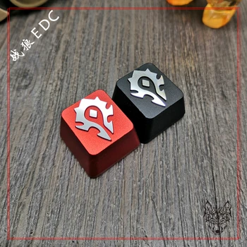 

1pc Mechanical Keyboard Keycap Aluminium Alloy Key R4 Area ESC Game Personality Cap Three-dimensional Relief For WOW Alliance