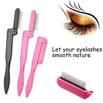 

BellyLady Portable Foldable Eyelash Comb Metal Eyebrow Brush Mascara Separator