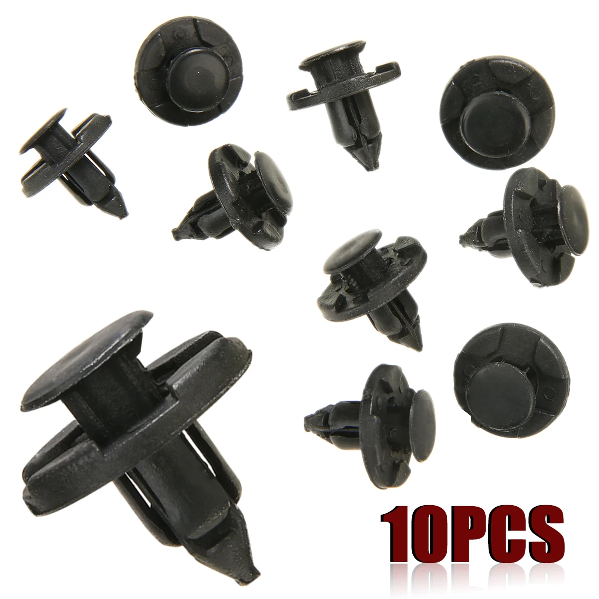 

10Pcs 8mm Plastic Bumper Clip Fastener Trim Rivet Retainer Push Engine Cover Car Door Trim For Nissan Micra Almera XTrail Juke