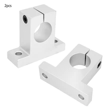 2Pcs Aluminium Alloy Linear Rail Shaft Guide Support Bracket linear rails bearings support slide block round guide rail For CNC 2Pcs Aluminium Alloy Linear Rail Shaft Guide Support Bracket linear rails bearings support slide block round guide rail For CNC