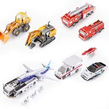 Детские развивающие игрушки 3D полицейский автомобиль авиация бумага трёхмерная головоломка-пазл творческие DIY игрушки для детского сада ручной работы