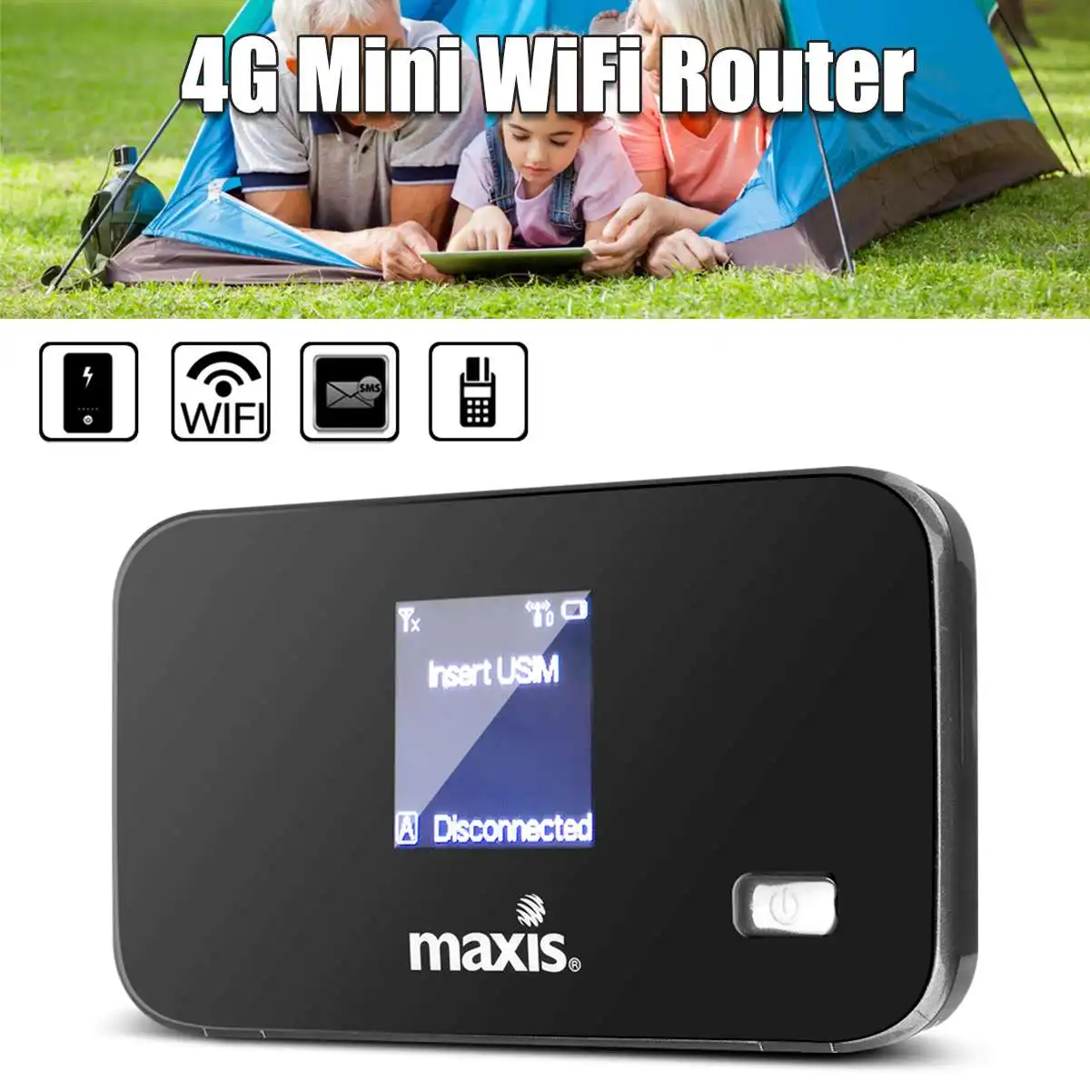 

4G/3G LTE FDD WIFI B1/B3 Wireless Mobile Hotspot Router Modem 150Mbps Unlocked-