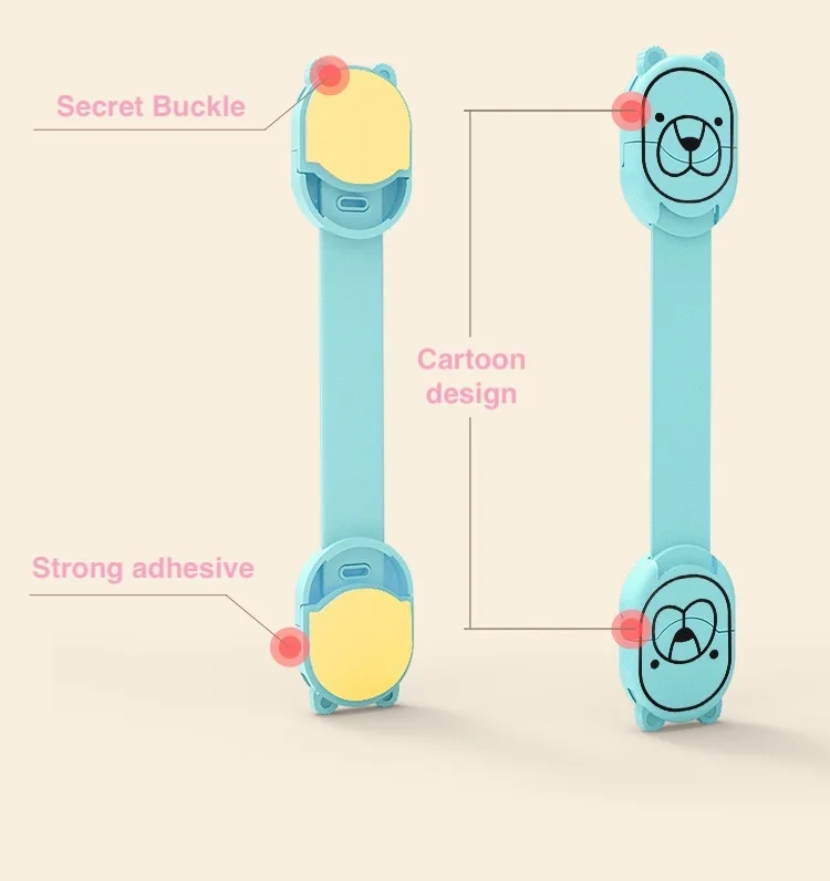 Красочные детские безопасности замок ящика шкафа в форме Туалет защитные замки для детей по уходу за безопасность ремни замки для защиты
