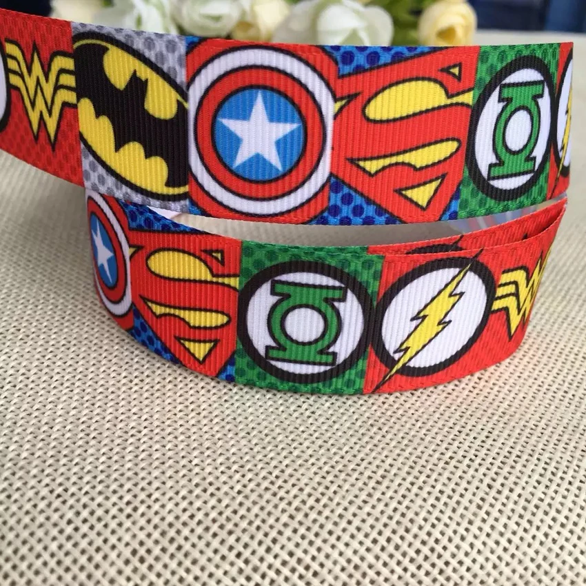 

10yards 25mm printed Grosgrain Ribbon for gift party handmade diy accessories
