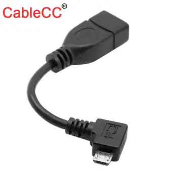 

10pcs/lot CY Left Angled Micro USB Host Cable Archos 70 101 MID OTG