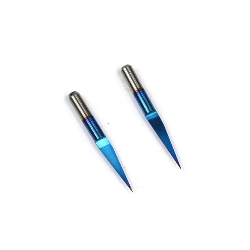 SHINA 10pcs Nano Blue Coated Milling Cutter V Shape Flat Bottom Carbide PCB Engraving Bits CNC Router Cutter 10-90 Degree New SHINA 10pcs Nano Blue Coated Milling Cutter V Shape Flat Bottom Carbide PCB Engraving Bits CNC Router Cutter 10-90 Degree New