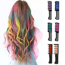 Тушь для волос дизайн мелки для волос Цвет Мел временный цвет волос синяя краска для волос с гребнем#2