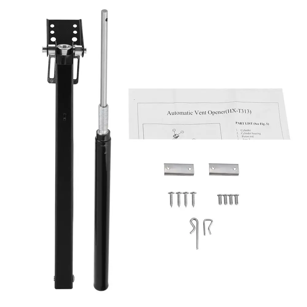 

Hot Black Greenhouse Automatic Window Opener Solar Powered Thermofor Vent Autovent Solar Heat Sensitive Greenhouses Roof Opening