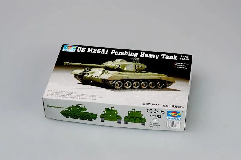 Тяжелый танк Trumpeter 1/72 07286 US M26A1|Наборы для сборки моделей| |