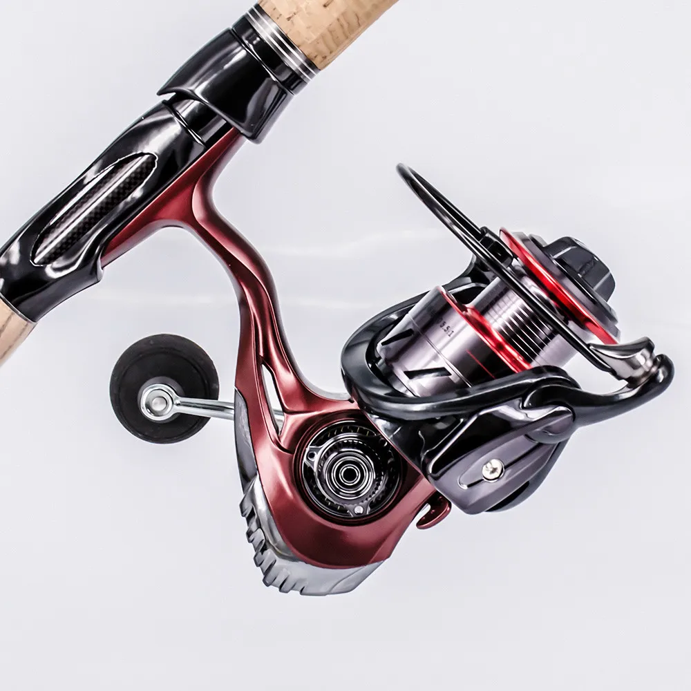 HOT High Quality 13+1bb Metal Spool Spinning Reel 5.5:1Bait Folding Rocker Spinning Wheel Fishing Reel Carpa Molinete De Pesca