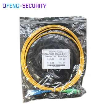 

Free Shipping 10Pcs/lot SC/UPC-SC/APC G652D Fiber Optic Patch Cord 3M 3.0mm Single mode 9/125 PVC Jacket FTTH Fiber Optic Jumper