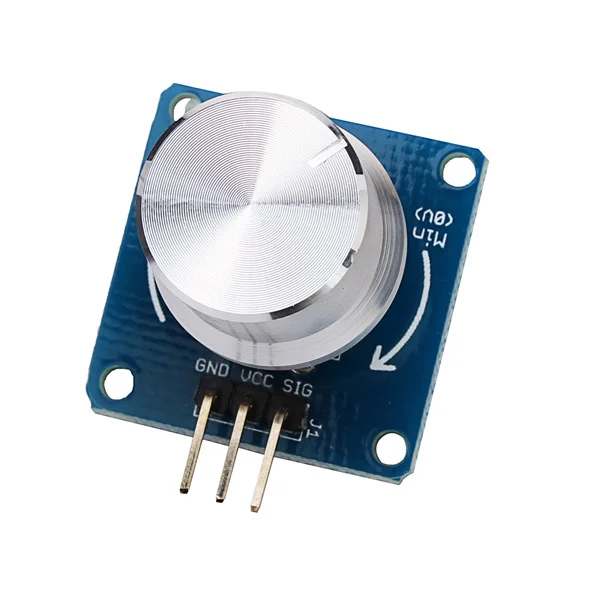 

CLAITE Rotary Switches Adjustable Potentiometer Rotary Angle Sensor Module Volume adjustment Dimming brightness For Arduino NEW