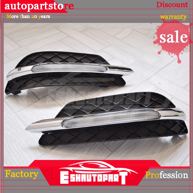 

New LH+RH 204 880 3224 204 880 3324 2048803224 2048803324 LED Daytime Running Light Fog Lamp DRL For Mercedes Benz W204 C-Class