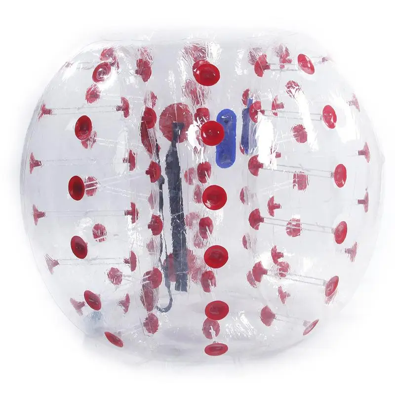

1.5M PVC Air Inflation Touch Ball Transparent With Red Funny Toy US Warehouse Directly Shipping 7-10 Days Delivery