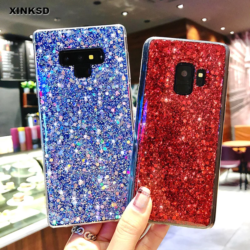 Glittle Bling Soft TPU Case for Samsung Galaxy A3 A5 A7 J3 J5 J7 Prime 2017 A7 A6 A8 A9 J6 2018 S8 S9 S10 Plus S7 Note 9 8 Case