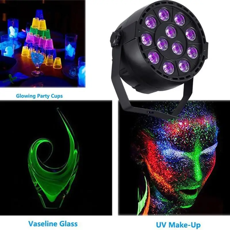 

12/36/54 Party LED UV Purple LED Stage Light Par Light DMX 8 Channel Ultraviolet Strobe Projection Lamp for disco DJ KTV Bar