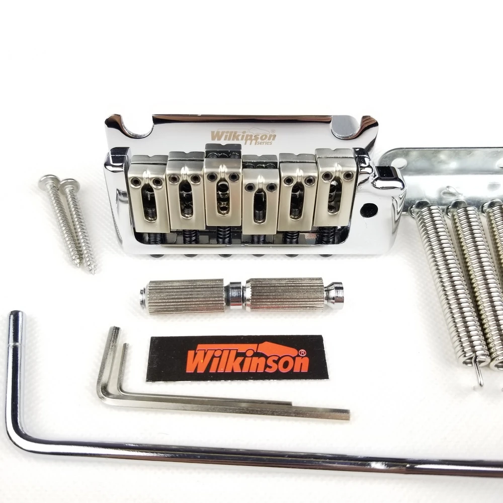 Wilfreddy 2 Post Point Chrome Silver Double Swing Chitarra Elettrica Tremolo System Bridge Per Chitarra Strat E Suhr Wov08