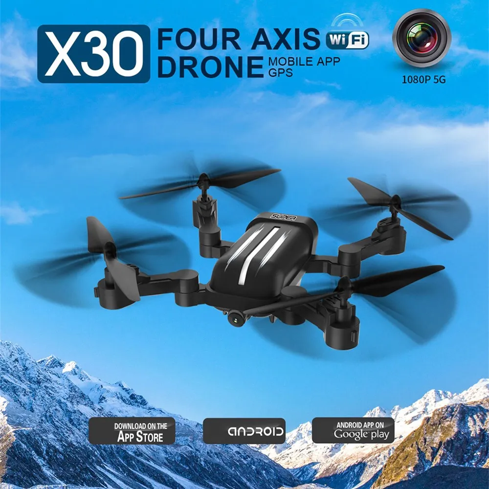 Новейший BAYANGTOYS X30 складной gps Радиоуправляемый Дрон 8MP Трансмиссия 2 4G WiFi