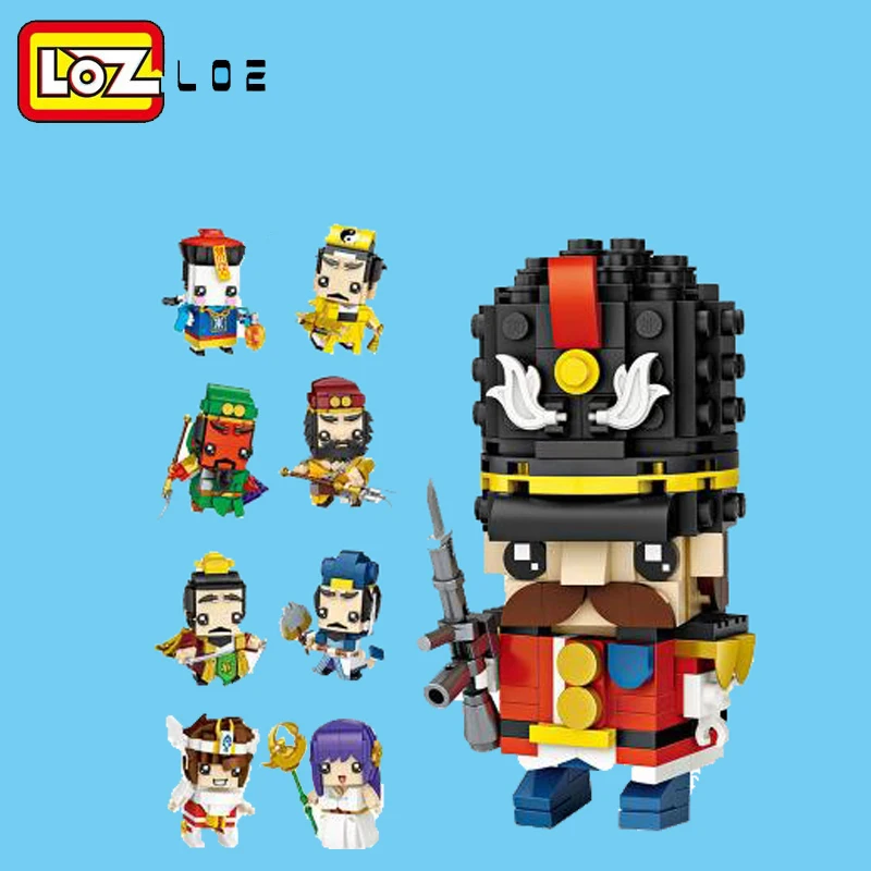 

LOZ Mini Blocks Zombie Soldier Warrior Goddess Model Building Kits Arm Brick Figures Single Moc Building Blocks Hero 1453-1462