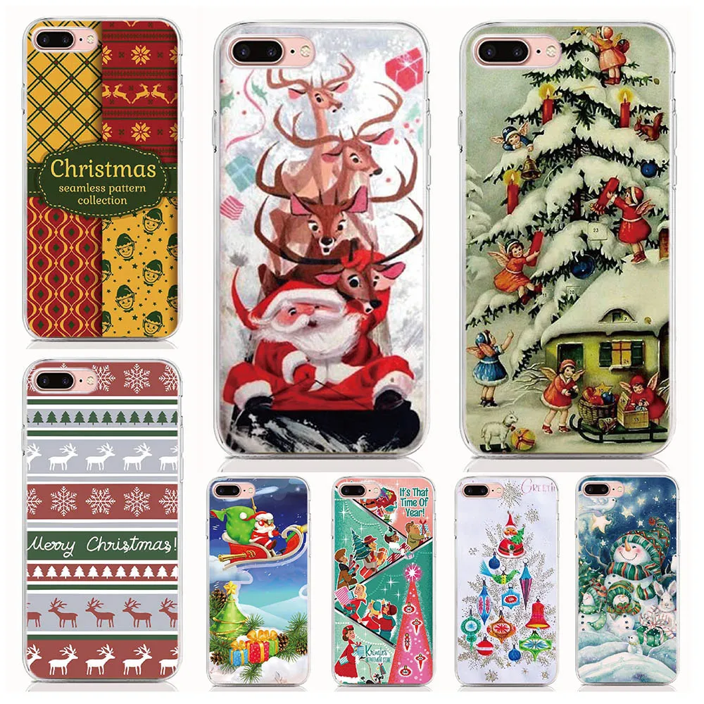 

For Google Pixel 2 XL 2 XL 3 XL3 Pixel Soft Tpu Silicone Case Print Merry Christmas Cover Protective Coque Shell Phone Cases