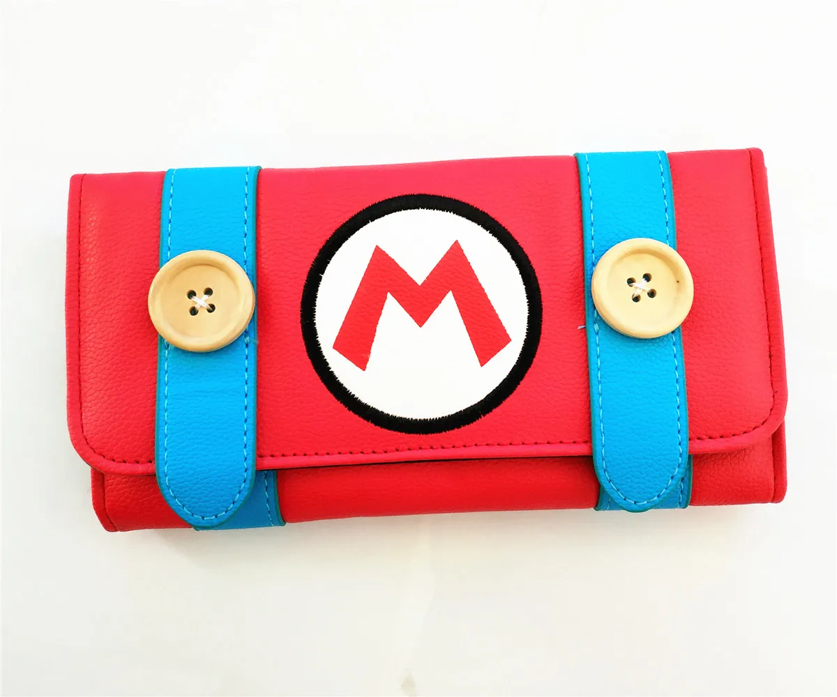 

Men Women Long Wallet Super Mario Faux Leather/PU Zipper Coin Purse Unisex Wallets ID/Credit Card Holder