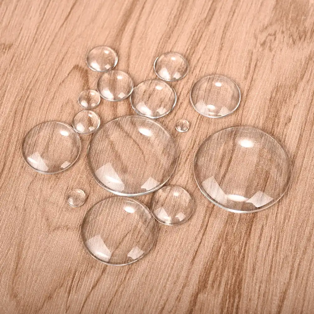 Lot Clear Glass Round Domed Cabochon 8//10//12//14//16//18//20//25//30MM DIY Craft ~