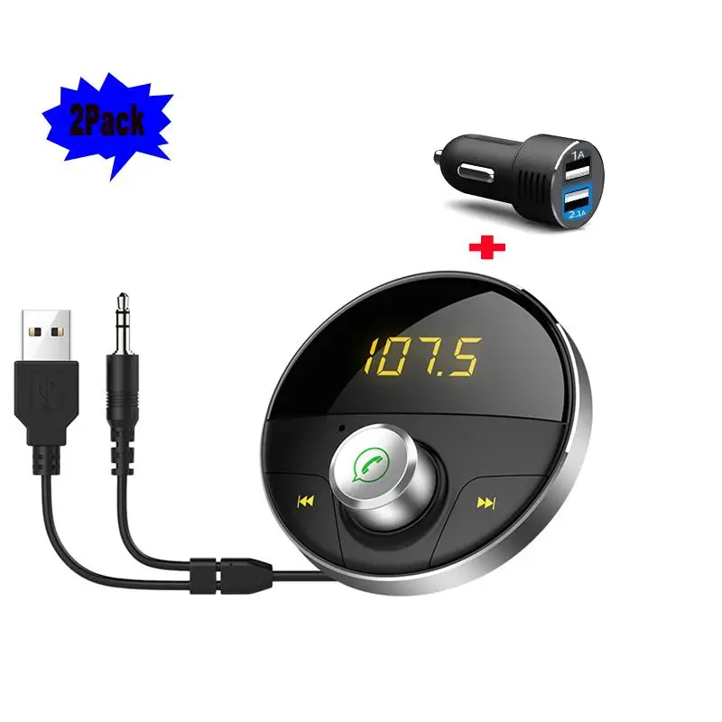 AUX беспроводной Bluetooth Handsfree fm передатчик 3 5 мм разъем MP3 плеер Радио адаптер авто