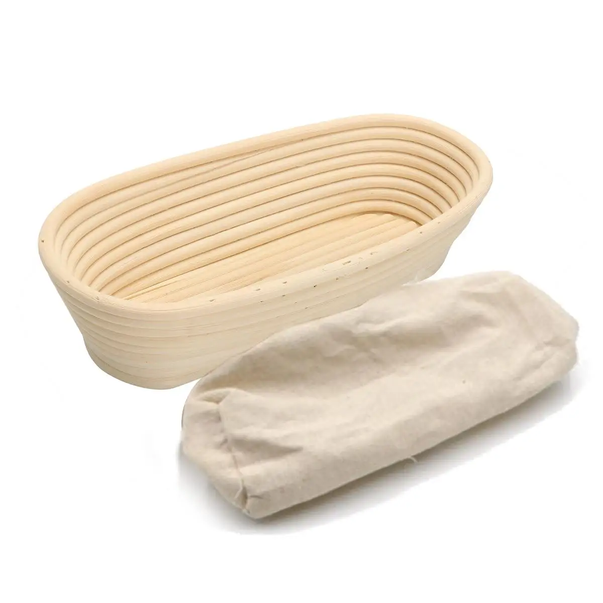 Various Shapes Oval Bread Fermentation Rattan Storage Basket Country