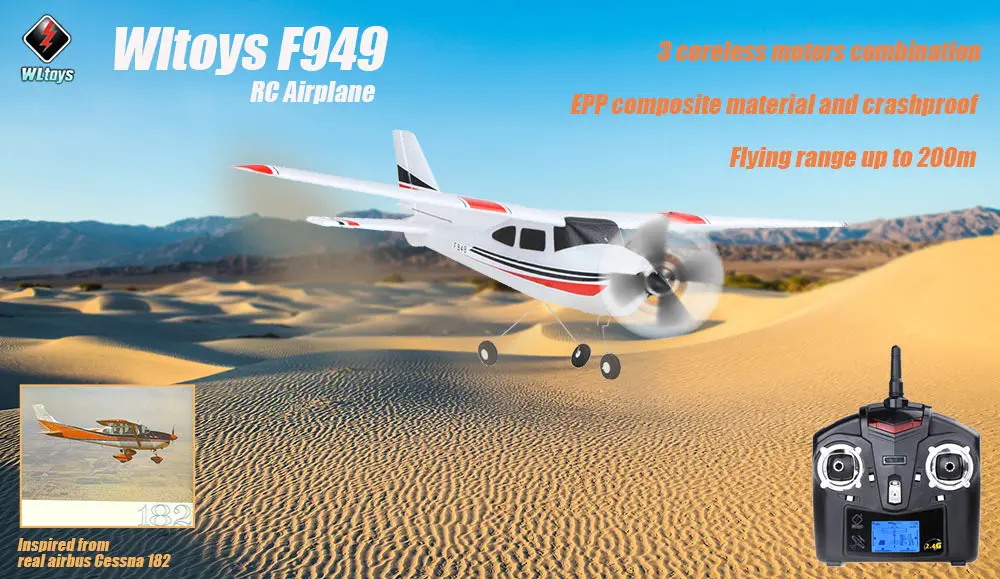 

F949 2.4G 3Ch Fixed Wing Plane Outdoor RC Airplane Electirc Aerial Aircraft RC Model Flight Remote Control Toys Gifts