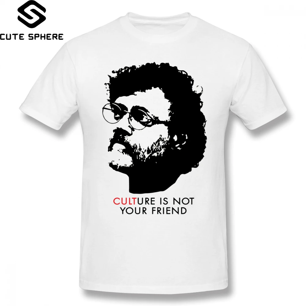 

Shaman King T Shirt Culture Is Not Your Friend Terence McKenna T-Shirt Printed Fun Tee Shirt 6xl Summer Man Short Sleeve Tshirt